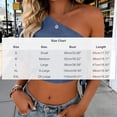 thumbnail image 4 of Women's One Shoulder Tops Short Sleeve Crop Top with Tie Side Textured Breathable Summer Blouse Olive Green M, 4 of 7