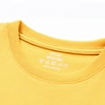 thumbnail image 4 of Generic Clearance Boys' Fashion Children's T Shirt Long Sleeve T Shirt Cotton Top Medium T Shirt Girls' Round Neck Wear Autumn for Xmas Coat Sweater Hoodies Pajamas Outfits(12-14 Years,Yellow), 4 of 7