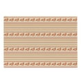 thumbnail image 1 of Kente Pattern Cutting Board, Abstract Tribal Ornament with Zigzags and Folk Birds, Decorative Tempered Glass Cutting and Serving Board, Large Size, Orange Beige and White, by Ambesonne, 1 of 1