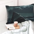 thumbnail image 4 of Honeii Moonlit Night Sky Shark Print Pillow Cases,Plush Throw Pillow Covers,Decorative Pillowcase for Sofa, Couch, Living Room-14"x20", 4 of 6