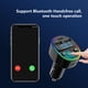 thumbnail image 3 of Transmisor FM Bluetooth para coche, con cargador USB dual, reproductor MP3, compatible con disco USB, manos libres, retroiluminación LED de 7 colores., 3 of 7