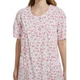 thumbnail image 2 of GLOBAL Womens Cotton Nightgowns Sleepwear Short Sleeve Pajama Dress Nightshirts, Sizes S to 3X, 2 of 6