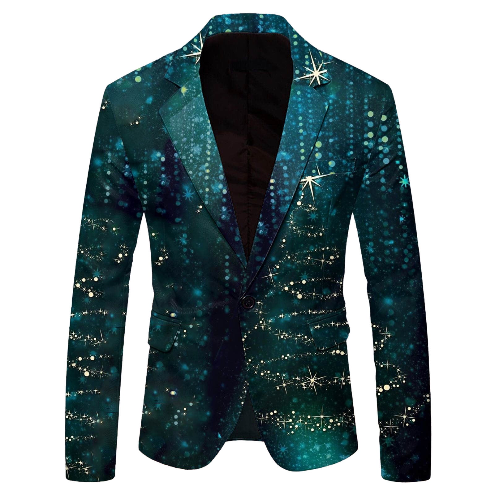 Mens Fashion Leisure Christmas Piece Suits for Men Printed