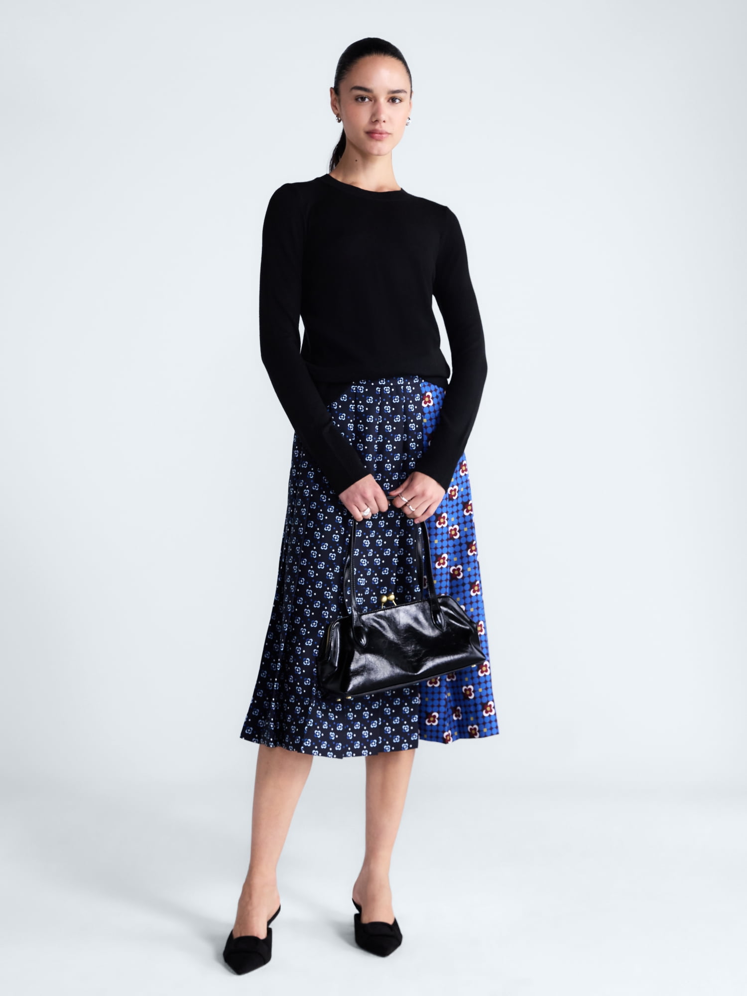 Free Assembly Women's and Women's Plus Cozy Yarn Crewneck Sweater, Midweight, Sizes XS-4X