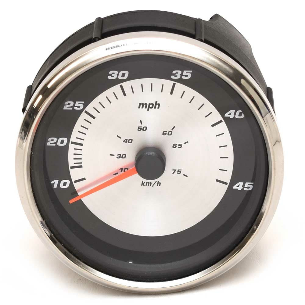 Speedometer47 Faria Boat Speedometer Gauge SEK645A | 4 1/4 Inch Silver Black ...