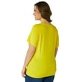 thumbnail image 2 of Ashley Stewart Women's Plus Flower Applique T-Shirt, Sizes 10/12-26/28, 2 of 4