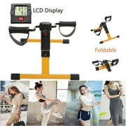 Foldable Mini Floor Foot Pedal Exerciser Leg Machine - Under Desk Exerciser - (Requires Simple Assembly)