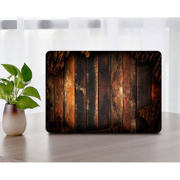 KSK KAISHEK Hard Shell Only Compatible 2016 - 2019 Rel. Newest MacBook Pro 15 inchs with Retina Display + Black Keyboard Cover Model: A1990 A1707 Wood grain 67