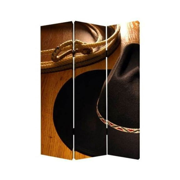 Lighting Home Decorative Multi Color Wood Canvas Round Up Screen