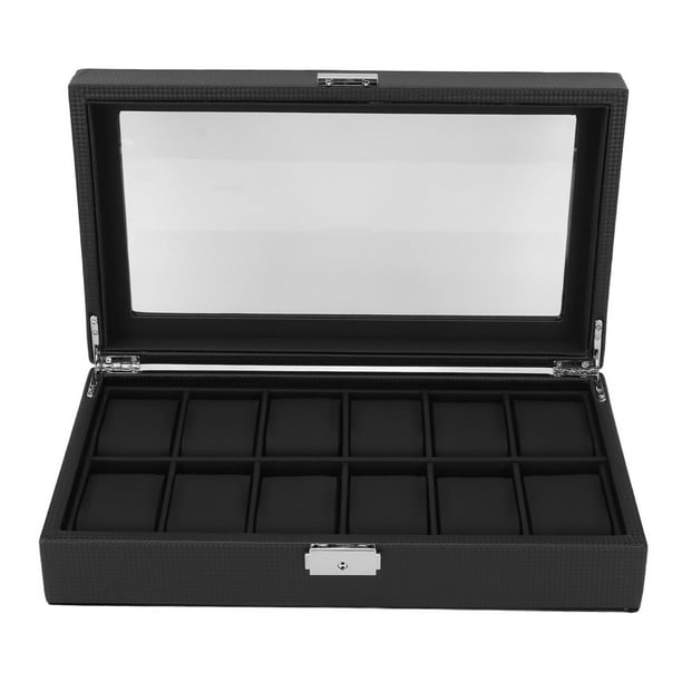 Watch Storage Box, Easy Cleaning Soft Watch Organizer 12 Slot For Watch