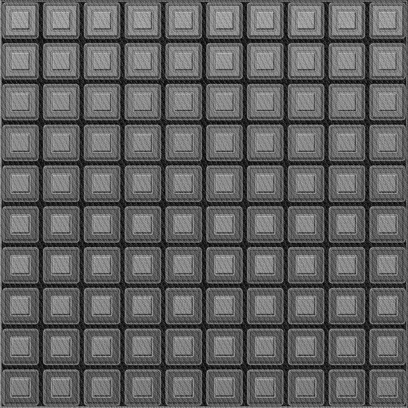 Ahgly Company Machine Washable Indoor Square Transitional Dark Gray Black Area Rugs, 6' Square