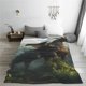 thumbnail image 5 of Balery Forest Stone-Colored Dragon Manta de Felpa Suave y Acogedora – Cobija de Franela Aterciopelada para Cama, Lavable y Cálida para Sofá, Mascotas, Transpirable-80"x60", 5 of 7