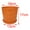 Orange, variant on Unique Bargains Home Garden Office Plastic Round Plant Planter Holder Flower Pot Orange