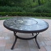 Oakland Living Stone Art 44 in. Chat Table