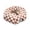 D, variant on Cave Cat Bed for Indoor Cats with Daisy Print and Hanging Ball, Green