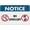 Warning Sign 3, variant on Notice No Graffiti Sign 8"x12", Aluminum Tin Warning Signs for Home Outdoor Garden, Weatherproof Policy Sign for Property