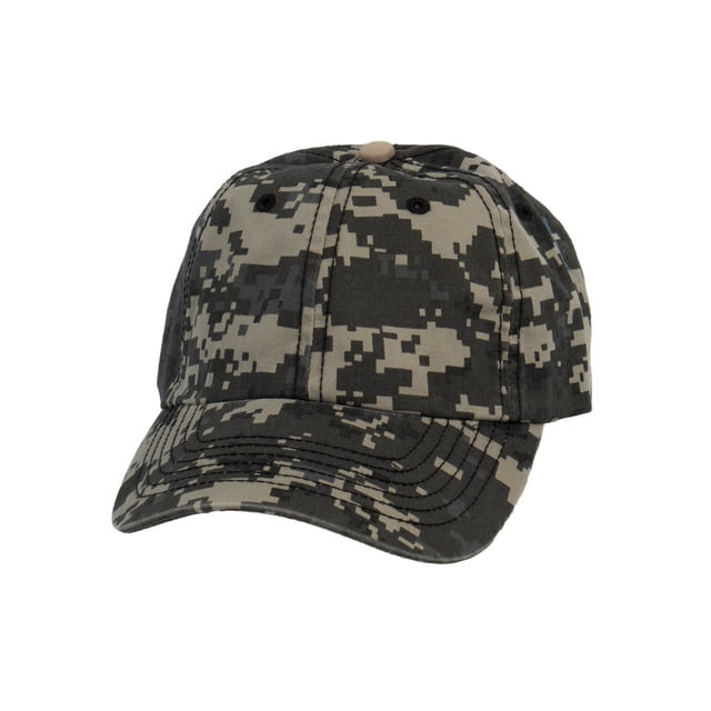 Top Headwear Enzyme Washed Camouflage Cap Tactical Hat, Suburban Digital Camo