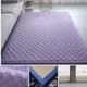 thumbnail image 1 of Xiao Hua Alfombra de baño, antideslizante, de felpa, peluda, lavable a máquina, para suelo, bañera y ducha, decoración de baño, color morado A, 40,6 x 60,9 cm, 1 of 5