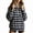 Black, variant on Womens Plaid Fleece Snap Pullover Tops Stand Collar Loose Fit Sweatshirts Casual Winter Loungewear Fall Sweatshirt with Pocket Pink,L