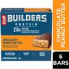 CLIF BUILDERS Protein Bars Chocolatey Peanut Butter Flavor, Plant Protein, Gluten Free Bars, 6ct