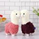 thumbnail image 1 of 2 Piezas de 11 Pulgadas de Llama de Peluche XCF Alpaca para Muñecas Niñas Regalo Bebé (Púrpura, Rosa), 1 of 4