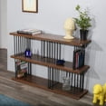 thumbnail image 3 of DAVEE Modern & Contemporary Antique Wood 2-tier Bookcase - 30.12*47.24*11.61 inches, 3 of 5