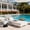 White + Cream, variant on Outdoor Chaise Lounge with 3-Fold Cushion, Adjustable Recliner, Dark Gray + Cream