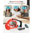 thumbnail image 4 of VR Headset for Nintendo Switch 2, Virtual Reality Glasses with Adjustable HD Lenses and Comfortable Head Strap, Labo VR Kit 3D Goggles for Switch 2 Accessories, Orange and Blue, 4 of 5