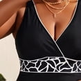 thumbnail image 6 of Plus Size Swimsuits for Women Mesh Tummy Control Push Up High Waisted One Piece Swimwear Bathing Suit, 6 of 9