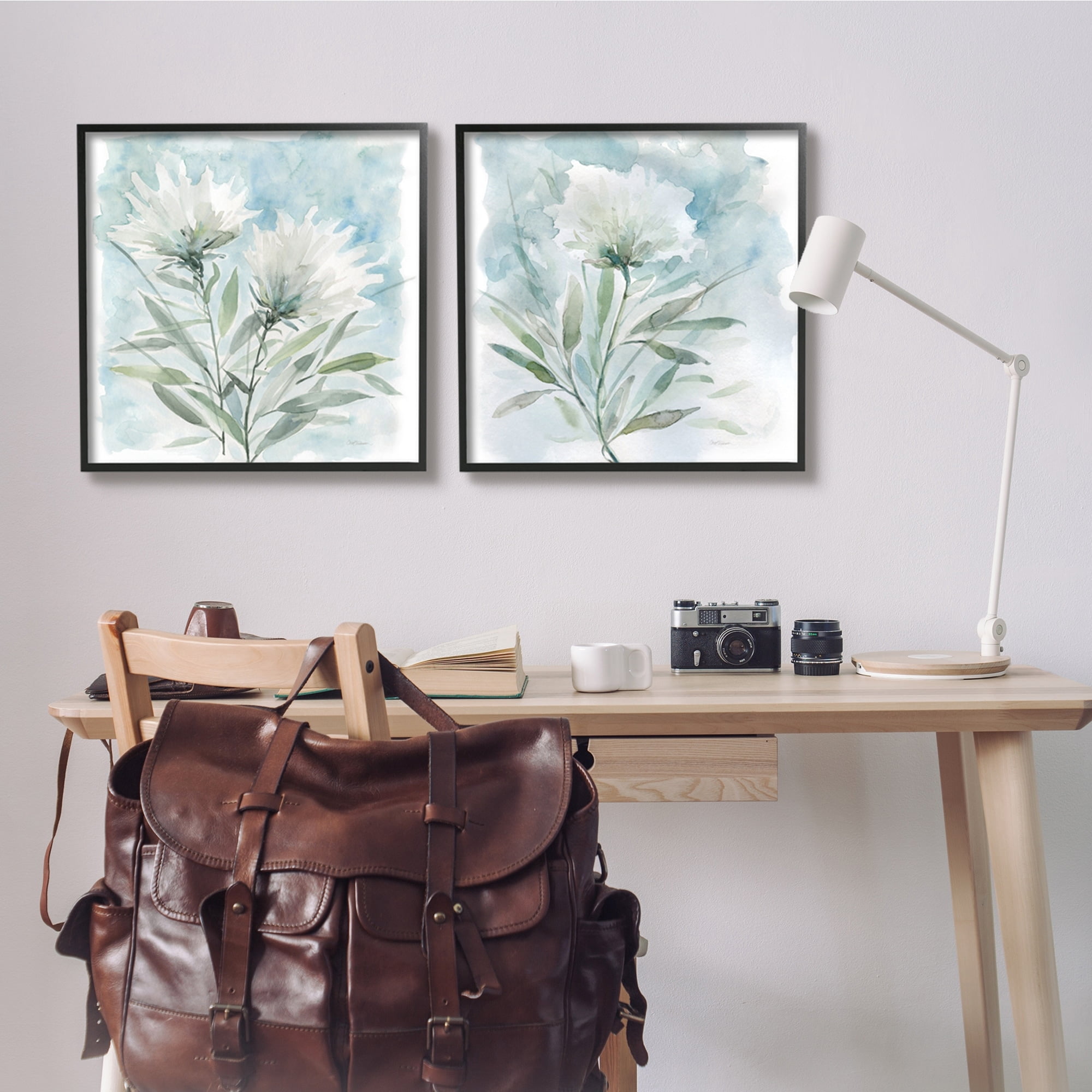 Stupell Industries Soft Spring Flower Still Life White Watercolor Florals, 24 x 24, Design by Carol Robinson