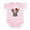 Petal Pink, variant on CafePress - Red Day Of The Dead Sugar Skull Baby Elephant Body - Baby Light Bodysuit, Size Newborn - 24 Months