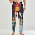 thumbnail image 2 of Howls Moving Castle Mens Pajama Pants Microfleece Pajama Bottoms Sleepwear PJ Sleep & Lounge Pants, 2 of 7