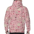 thumbnail image 7 of Fotbe Men's Hoodie with Cute Love Pattern - Kangaroo Pocket Pullover Hooded Sweatshirt, Perfect for Daily Wear, Travel, and Home-Small, 7 of 7