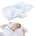 thumbnail image 1 of Almohada Cervical Almohadas de Espuma con Memoria - Almohada de Espuma con Memoria para el Alivio del Dolor de Cuello, Almohada Ortopédica de Cuello para Dormir de Lado Espalda y Estómago, 1 of 22