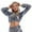Gray, variant on QUYUON Crop Tops Hoodies for Women Casual Long Sleeve Hooded Sweatshirts Elastic Waist Drawstring Lightweight Cropped Sweatshirts Night Out Club Party Hoodies Pullover Shirt Tops Pink S