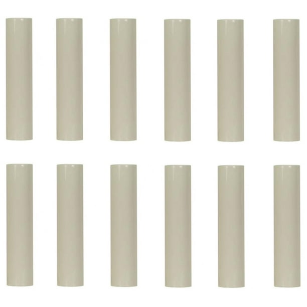 Creative Hobbies 4 Inch Tall Cream Plastic Candle Cover Sleeves Chandelier Socket Covers Pack