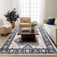 thumbnail image 6 of SARAG 8x10 Living Room Vintage Large Rugs, Non-Slip Machine Washable Oriental Indoor Area Rugs, Low Pile Carpet for Bedroom Living Room Indoor Home Decor, 6 of 9