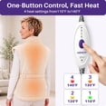 thumbnail image 4 of KEKOY Heating Pad for Back, Neck & Shoulders Pain Relief, Wearable Electric Heat Pad with Detachable Belt, 4 Heat Settings, 2-Hour Auto Shut-Off, Fast Heating, 24"x33", Oatmeal, 4 of 10