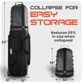 thumbnail image 4 of Bolsa de viaje de golf FIRED-UP Carcasa rígida 1680D con ruedas, 4 of 6