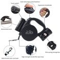 thumbnail image 4 of YSTINNG Retractable Dog Leash with Flashlight,Dispenser and Poop Bag Heavy-Duty Nylon Tape for Small,Medium Dogs and Cats One-Handed Brake and Lock.360°Tangle-Free.(Black) DYF329-2226, 4 of 7