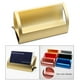 thumbnail image 5 of Elegante tarjetero de aluminio con diseño profesional dorado, 5 of 9