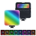 thumbnail image 4 of RGB Video Light LED Fill Light 3200K-6500K Dimmable Video Conference Light for Computer Tablet Smartphone DSLR Camera  Built-in Battery with Screen Clip, 4 of 7