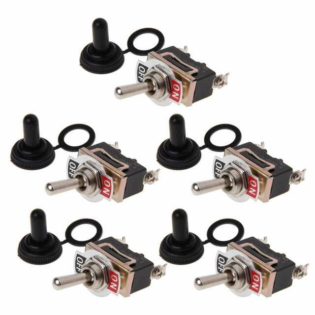 5 interruptores de luz modificados para coche con 5 interruptores basculantes impermeables.