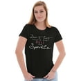 thumbnail image 4 of Dont Dull Your Sparkle Inspirational Womens Slim Fit Graphic Tee Brisco Brands X, 4 of 5