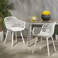 Tate Outdoor Modern Dining Chair, Set of 2, White - Walmart.com