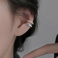 thumbnail image 2 of Vintage Crystal Star Ear Cuff Earring Tiny Rhinestone Blue Zircon Northstar Clip on Earring Small Star Wrap Earrings Non Piercing C Shape Starburst Cartilage Earrings Jewelry Gifts for Women, 2 of 14
