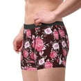 thumbnail image 2 of Uemuo Rose Flowers Pattern Men's Boxer Briefs,Trunk Anti-Chafing,Comfortable, Durable, and Stylish Underwear-Large, 2 of 9