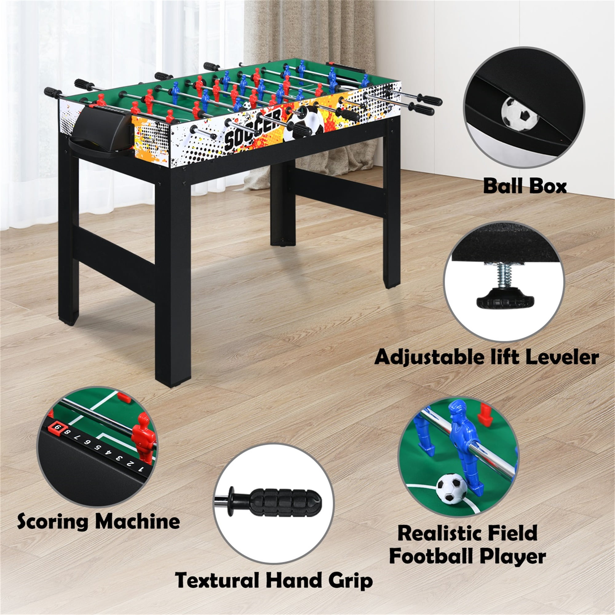 RayChee 48 Multi Game Tables 15-in-1 Combo Game Table w/Foosball, Air  Hockey, Pool, Ping Pong, Basketball, Chess, Poker, Bowling, Shuffleboard  for Family Fun 