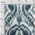 thumbnail image 1 of oneOone Cotton Silk Fabric Ogee Ikat Printed Fabric 1 Yard 42 Inch Wide, 1 of 4