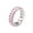 Silver Pink, variant on Mens Womens Titanium Steel Personality Versatile Simple Niche Colorful Zircon Rings Silver Pink Size 6